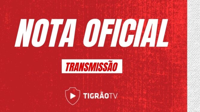 NOTA OFICIAL - TRANSMISSÃO RIO BRANCO X VILA NOVA