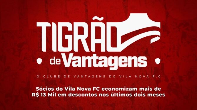 Tigrão de Vantagens: Sócios do Vila Nova FC economizam Mais de R$ 13 Mil em descontos nos últimos dois meses
